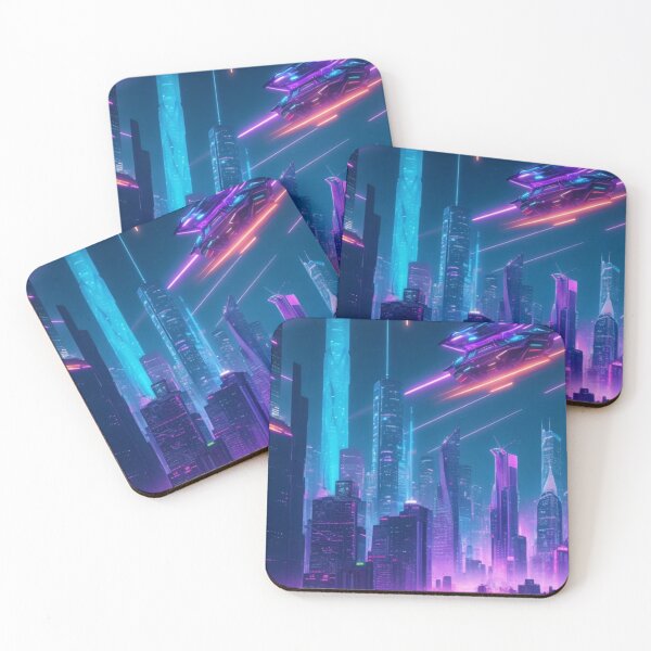 Item preview, Neon cybercity designed and sold by mikaws.