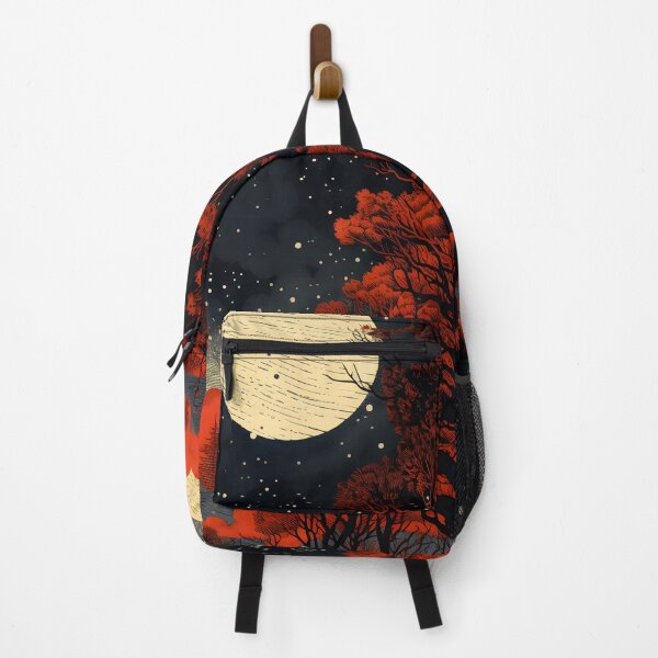 Item preview, Natural Landscape of Autumn Woods, Full Moon and Night Starry Sky designed and sold by Je-we.