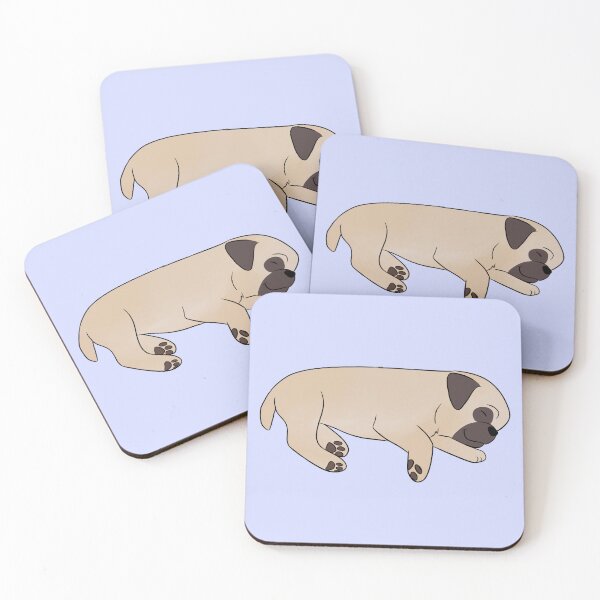 Item preview, Cute sleeping pug dog illustration  designed and sold by Yaragold.