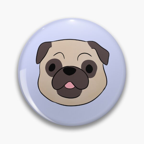 Item preview, Cute pug dog face illustration  designed and sold by Yaragold.