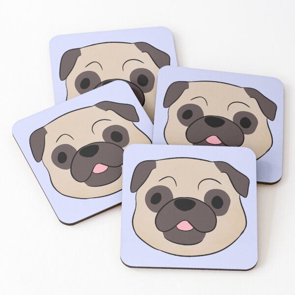 Item preview, Cute pug dog face illustration  designed and sold by Yaragold.