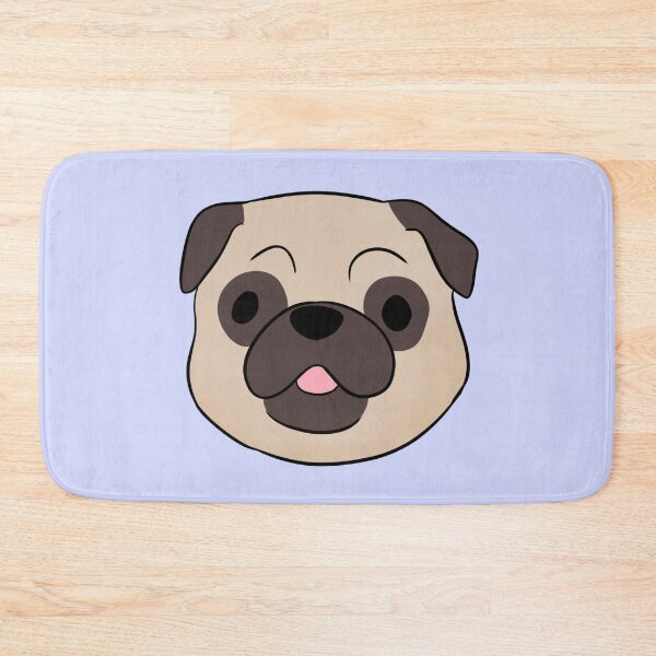 Item preview, Cute pug dog face illustration  designed and sold by Yaragold.
