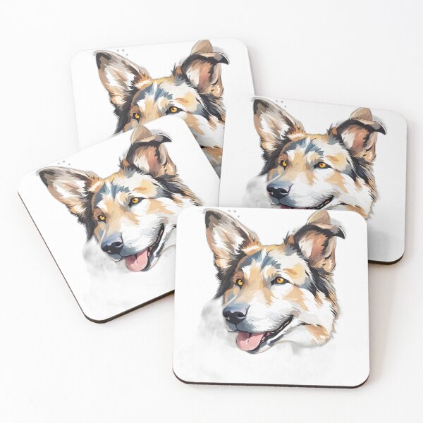 Item preview, Corman Shepherd Dog Smile: Corgi x German Shepherd Dog Art designed and sold by NicePets.