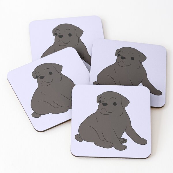Item preview, Cute black pug dog illustration  designed and sold by Yaragold.