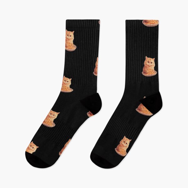 Item preview, Cute Cat Eating Spaghetti designed and sold by Lab4YourStyle.
