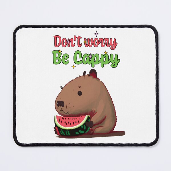 Item preview, Dont worry be Cappy - Cute Capybara eating watermelon designed and sold by happy-capy.