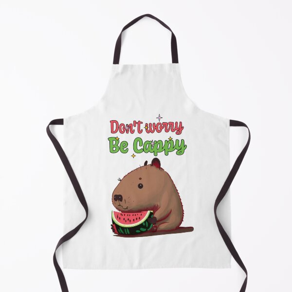 Item preview, Dont worry be Cappy - Cute Capybara eating watermelon designed and sold by happy-capy.