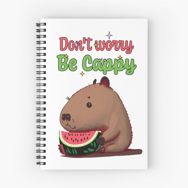 Item preview, Dont worry be Cappy - Cute Capybara eating watermelon designed and sold by happy-capy.