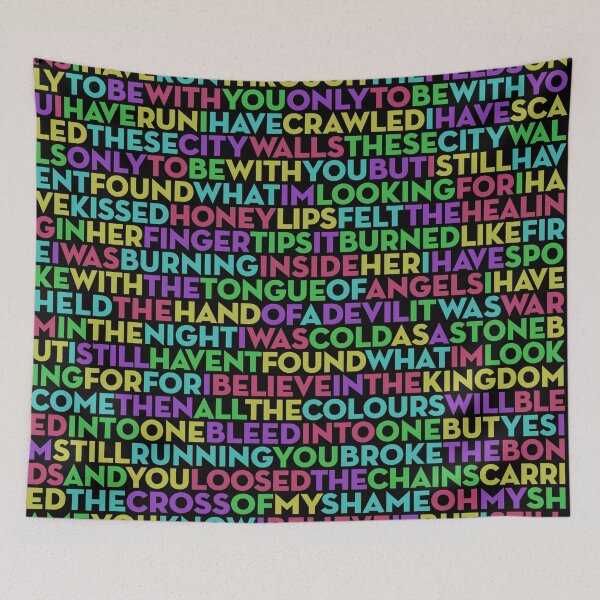 Item preview, I Still Haven't Found What I'm Looking For - U2 (lyrics) v.1 designed and sold by x1brett.