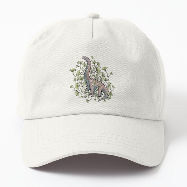 Item preview, Brachio Ginkgo | Calm Color Palette | Dinosaur Botanical Art designed and sold by OMEGAFAUNA.