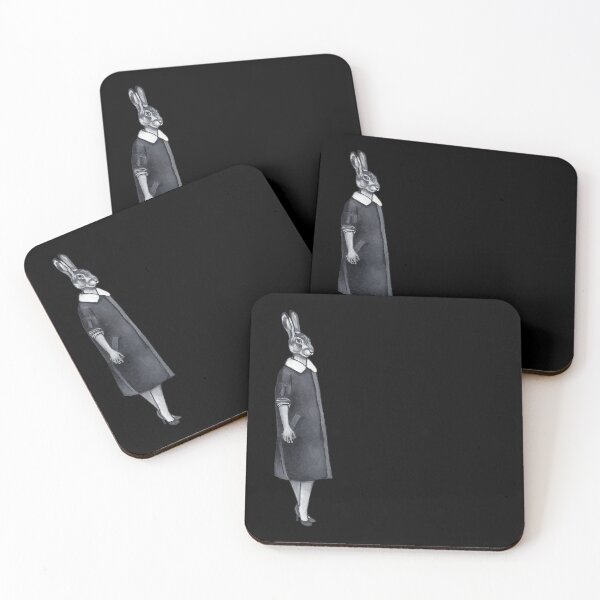 Item preview, The Bunny in the Black Coat designed and sold by Marikohandemade.