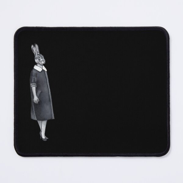 Item preview, The Bunny in the Black Coat designed and sold by Marikohandemade.