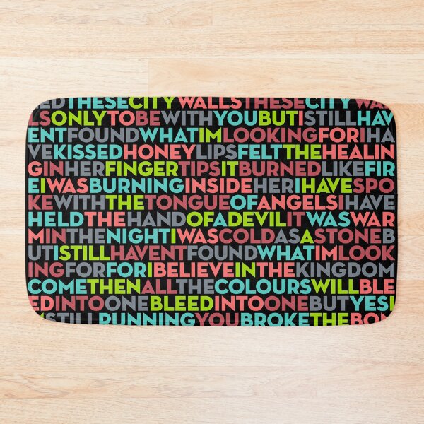 Item preview, I Still Haven't Found What I'm Looking For - U2 (lyrics) v.4 designed and sold by x1brett.