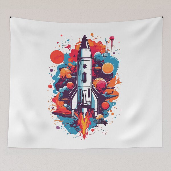 Item preview, Colorful Rocket designed and sold by BombasticBubble.