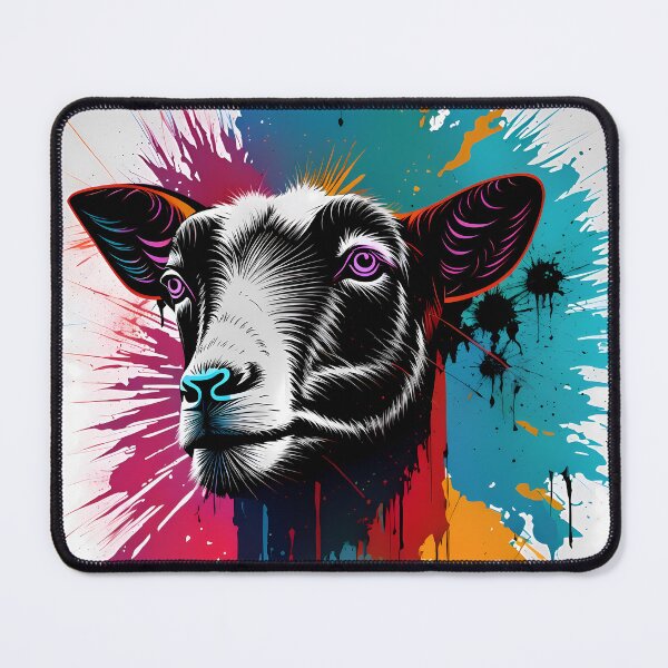 Item preview, colorful goat designed and sold by ZenStickConcept.