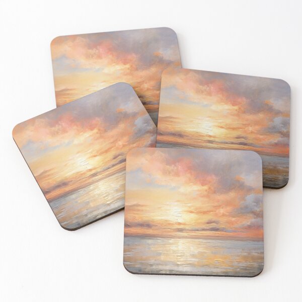 Item preview, Textured Sunset And Clouds Painting designed and sold by AerinDigital.