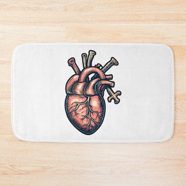 Item preview, Anatomical Heart with Great Vessels: A Stunning and Educational Artwork designed and sold by attpavitra.