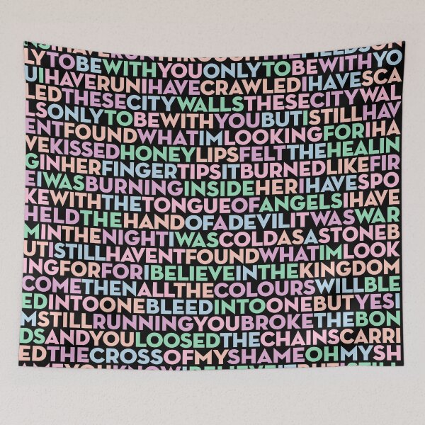 Item preview, I Still Haven't Found What I'm Looking For - U2 (lyrics) v.7 designed and sold by x1brett.