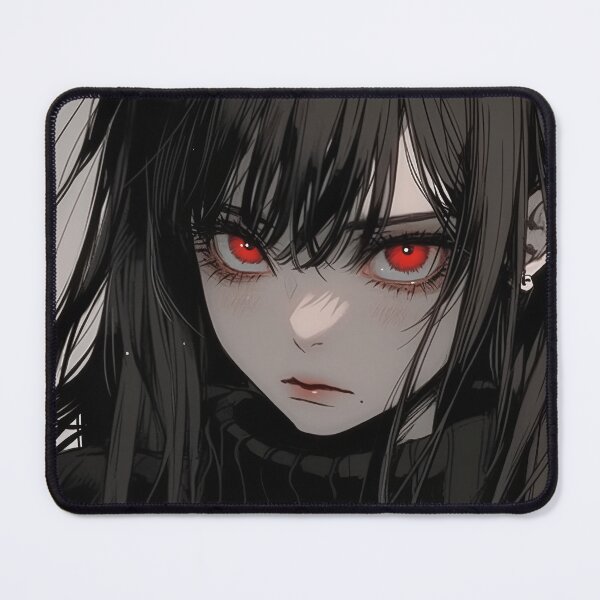 Item preview, Dark Red and Black Anime Girl designed and sold by bubblegoth.