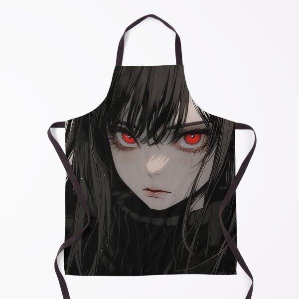 Aperçu de l'œuvre Anime Girl rouge foncé et noir créée et vendue par bubblegoth.