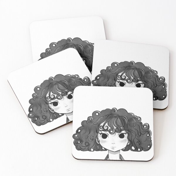 Item preview, Watercolors Curly Whimsy Monochrome designed and sold by ZinZen Art.