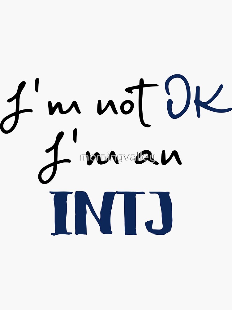 Funny INTJ Definition Sticker MBTI Personality Type 