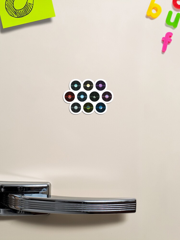 All Ten Vinyls of Taylor Swift Albums Clouds Design | Magnet