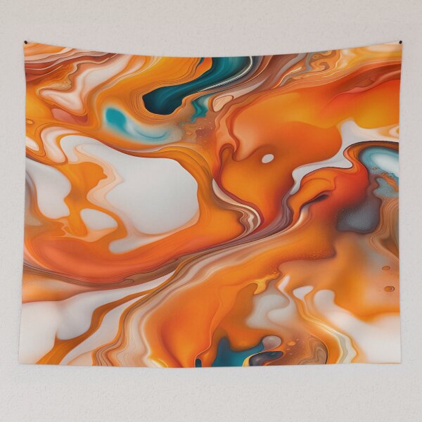 Item preview,  Translucent Burnt Orange & White Abstract designed and sold by I-A-Troy.