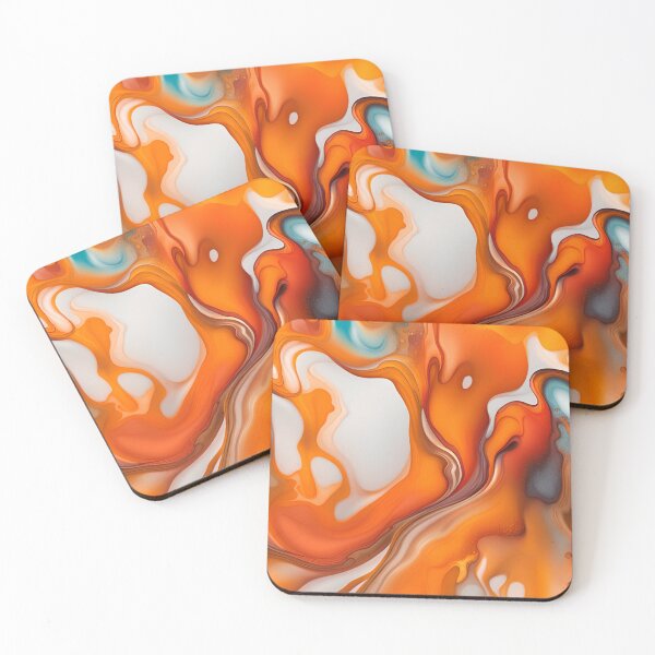 Item preview,  Translucent Burnt Orange & White Abstract designed and sold by I-A-Troy.