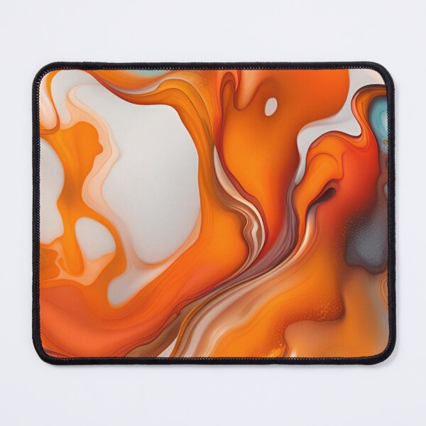 Item preview, Translucent Burnt Orange & White Abstract designed and sold by I-A-Troy.
