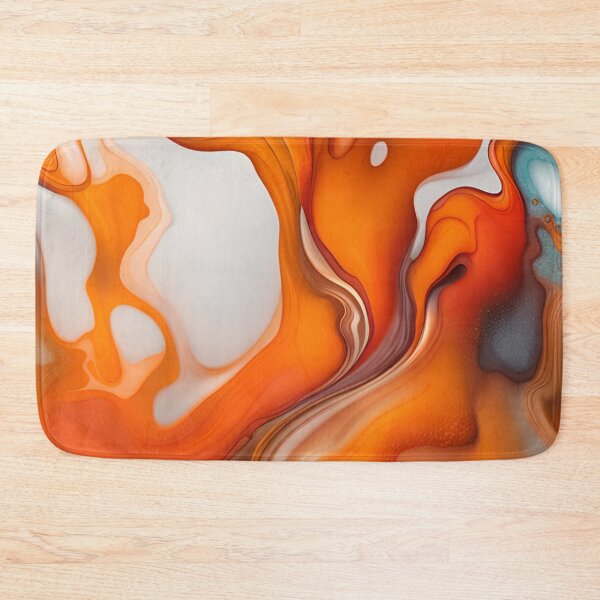 Item preview,  Translucent Burnt Orange & White Abstract designed and sold by I-A-Troy.