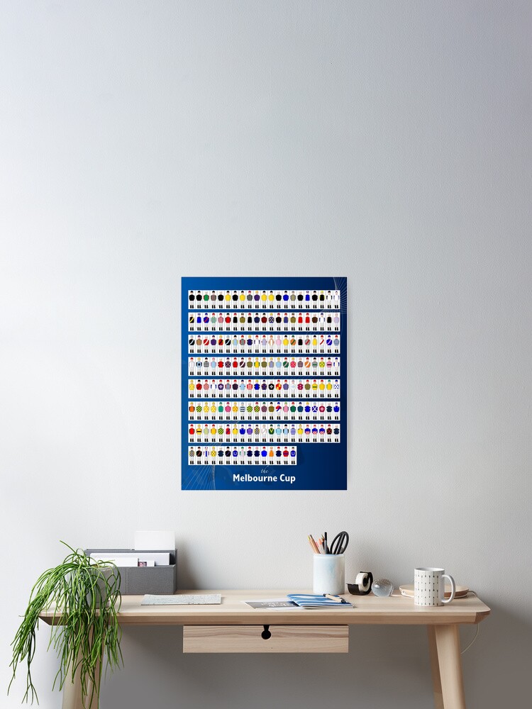 Thumbnail 1 of 3, Poster, Melbourne Cup Winners designed and sold by footyjumpers.