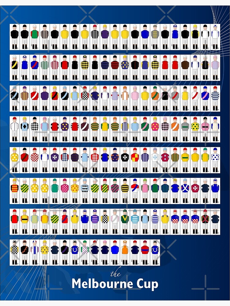 Thumbnail 3 of 3, Poster, Melbourne Cup Winners designed and sold by footyjumpers.