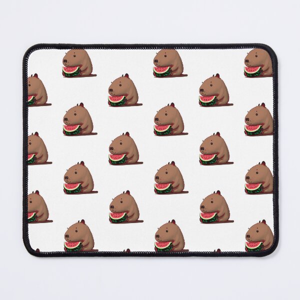 Item preview, Cute Capybara eating watermelon designed and sold by happy-capy.