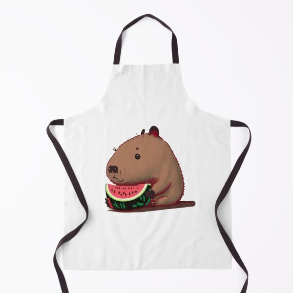 Item preview, Cute Capybara eating watermelon designed and sold by happy-capy.