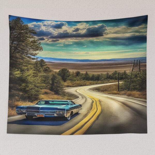 Item preview, Retro Roadside Marvel: Vintage Americana View designed and sold by Calm Cat Studio.