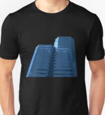 Blue Groovy Gray (Facemadics colorful abstract photography) Slim Fit T-Shirt