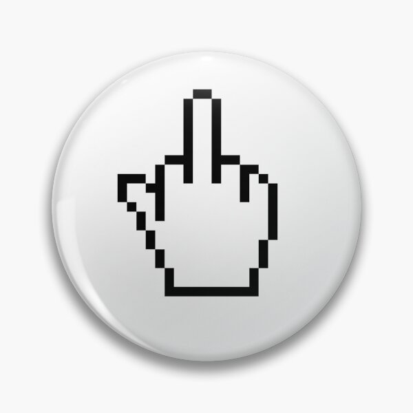 Item preview, Middle finger pixel art  designed and sold by Momoringalingg.