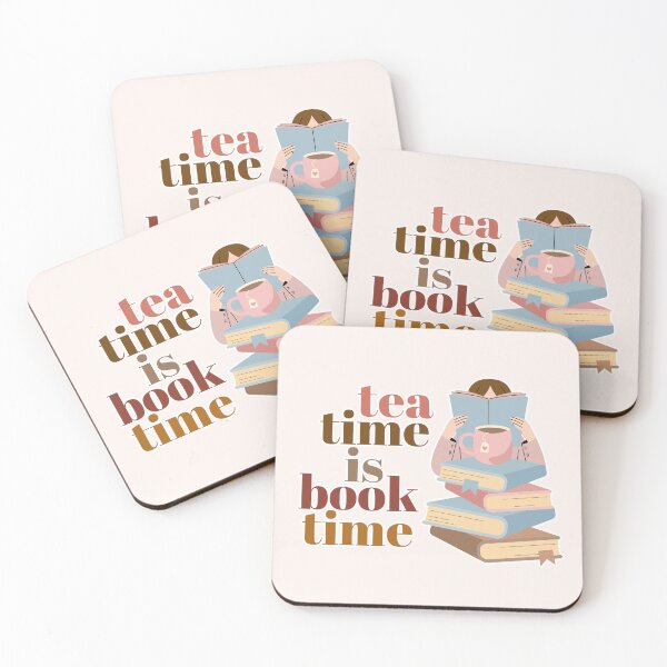 Item preview, Tea Time is Book Time | Cute Girl Reading a Book with Cup of Tea designed and sold by Kimochi-Shop.