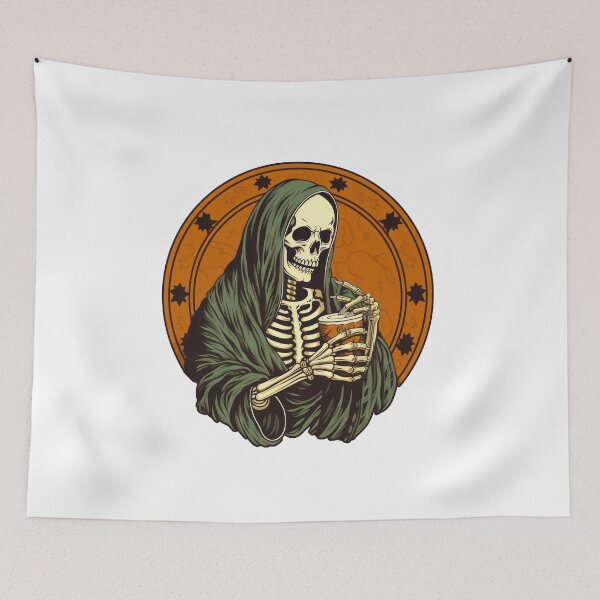 Item preview, Hoody Skeleton with Coffee 5 designed and sold by PaTToStudio.