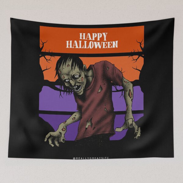 Item preview, Happy Hallowen Zombie designed and sold by Becooldesing.