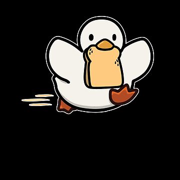 Artwork thumbnail, Duck With Toast Funny Gift Meme Fun by Lenny Stahl