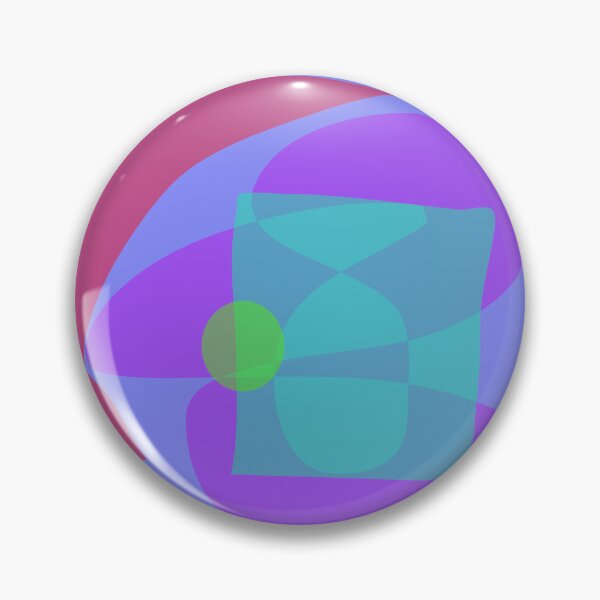Item preview, Curved Blue Circle Pattern with Geometric Shapes and Colorful Outline designed and sold by masabo.