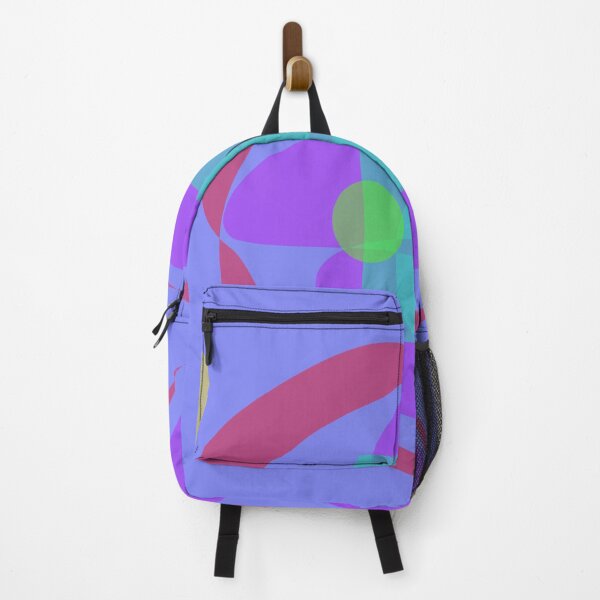 Item preview, Curved Blue Circle Pattern with Geometric Shapes and Colorful Outline designed and sold by masabo.
