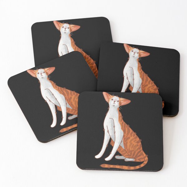Item preview, Red bicolor oriental cat- Gifts for Cat Lovers designed and sold by FelineEmporium.