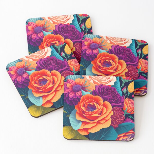 Item preview, flowers colorful designed and sold by Fox7Art.