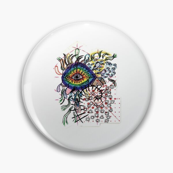 Item preview, Pyramid and eye abstraction designed and sold by Lucky Day Shop 777.