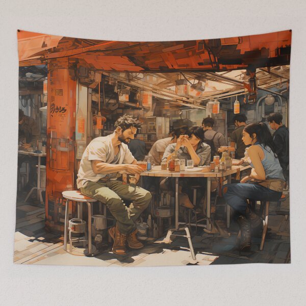Item preview, Cold Beer Lover in Summer Beach  Izakayas with friends designed and sold by EnigmaStitcher.