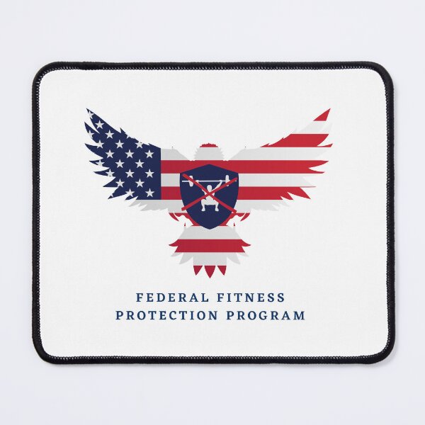 Item preview, Federal Fitness Protection Program Funny Graphic designed and sold by CardsandCanvas.