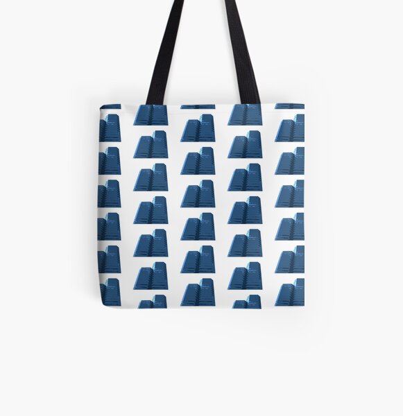 Blue Groovy Gray Repeat (Facemadics colorful abstract photography) All Over Print Tote Bag